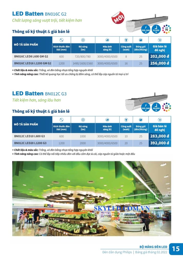 Catalogue Bảng giá đèn led Philips tháng 2 2022 15