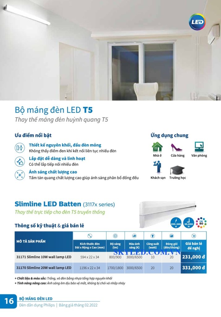 Catalogue Bảng giá đèn led Philips tháng 2 2022 16