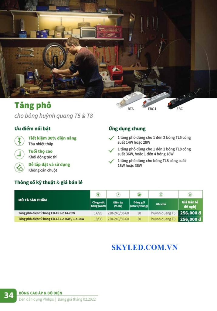 Catalogue Bảng giá đèn led Philips tháng 2 2022 34
