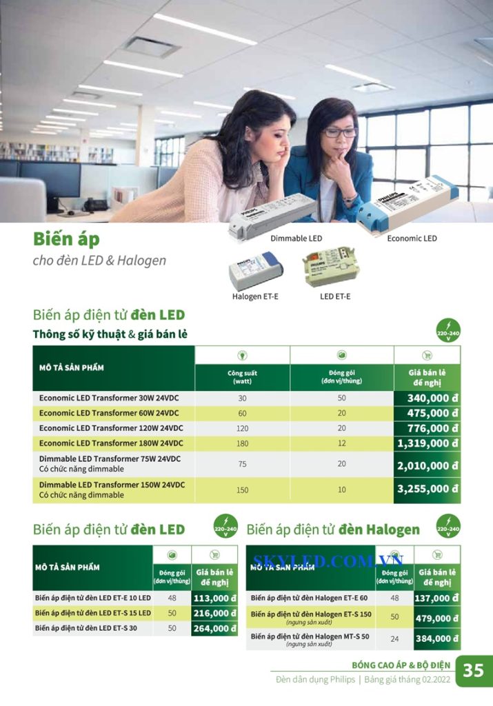 Catalogue Bảng giá đèn led Philips tháng 2 2022 35