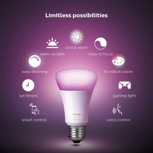 Bóng đèn thông minh 9W E27 Philips Hue 4 Bong den thong minh 9w Philips Hue