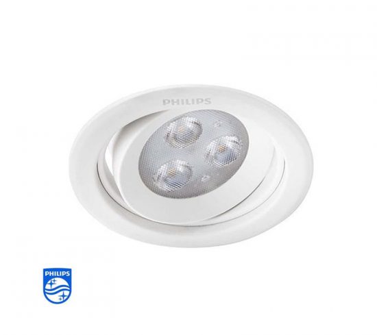 den chieu diem spot recessed led 1x3w philips 1